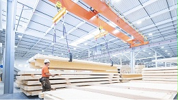日本NextGen的CLT胶合木生产线